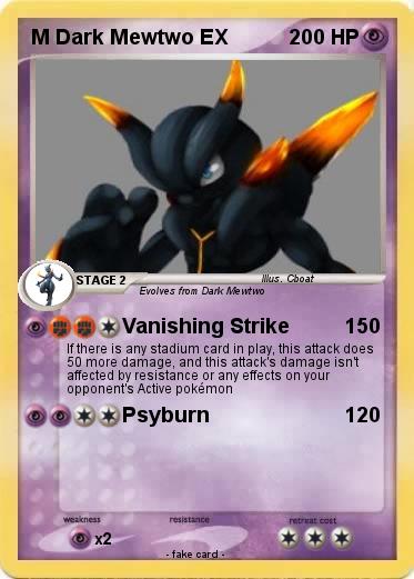 Pokemon M Dark Mewtwo EX