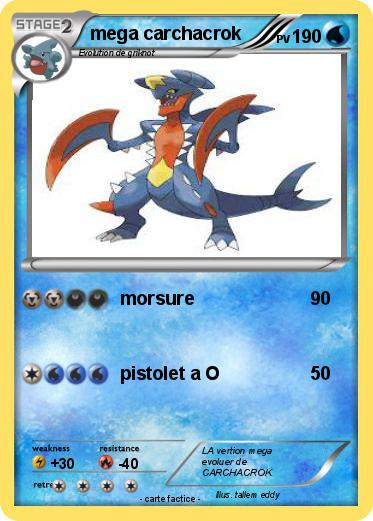 Pokemon mega carchacrok
