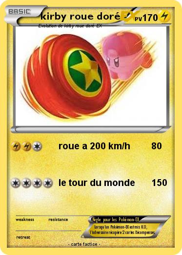 Pokemon kirby roue doré
