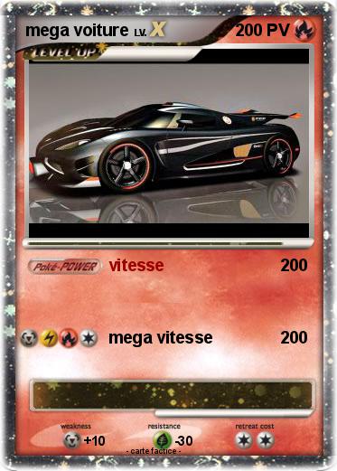 Pokemon mega voiture