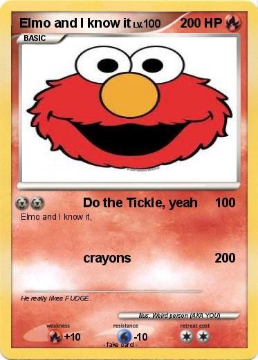 Pokemon Elmo and I know it