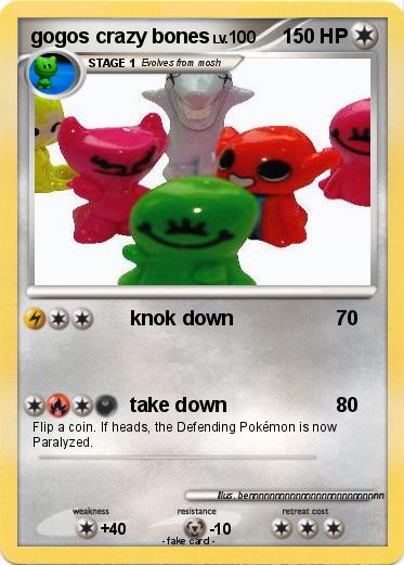 Pokemon gogos crazy bones