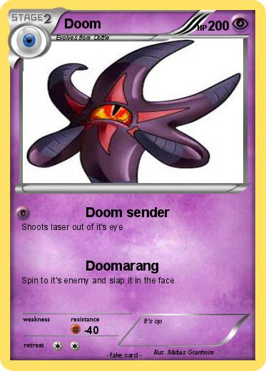 Pokémon Doom 476 476 Doom Sender My Pokemon Card
