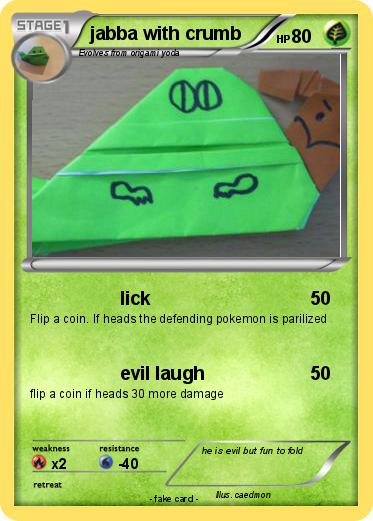 Pokemon jabba with crumb