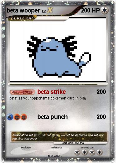 Pokemon beta wooper