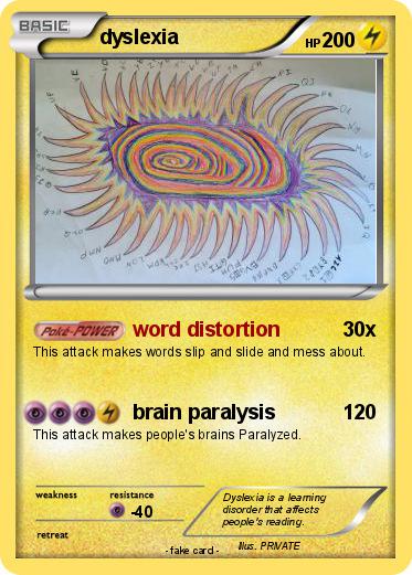 Pokemon dyslexia