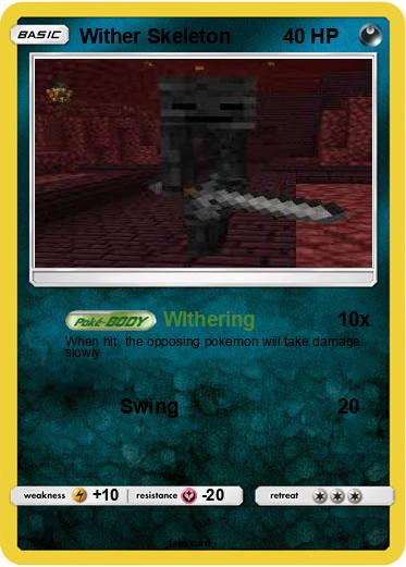 Pokemon Wither Skeleton
