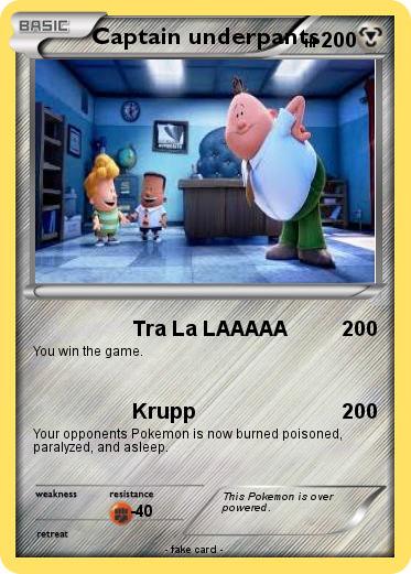Pokemon Captain underpants