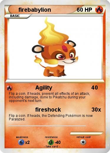 Pokemon firebabylion