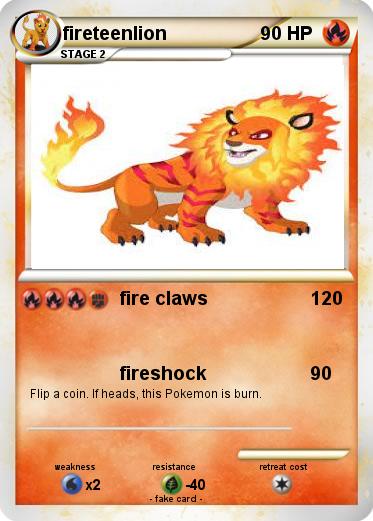 Pokemon fireteenlion