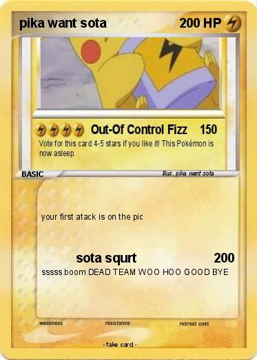 Pokemon pika want sota