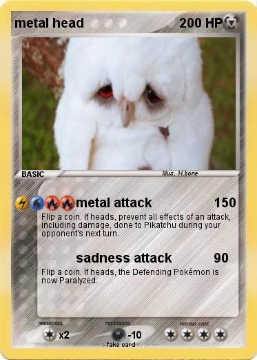 Pokemon metal head