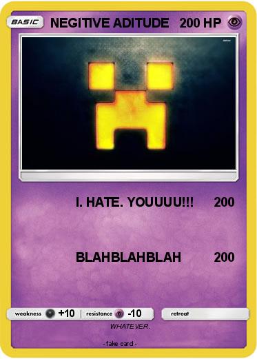 Pokemon NEGITIVE ADITUDE