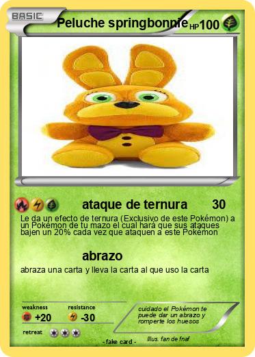 Pokemon Peluche springbonnie