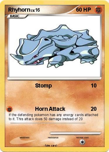 Pokemon Rhyhorn