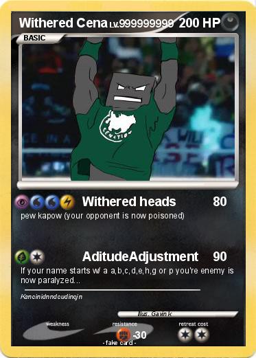 Pokemon Withered Cena