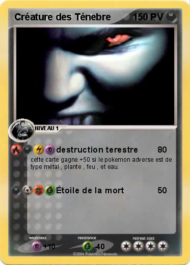 Pokemon Créature des Ténebre