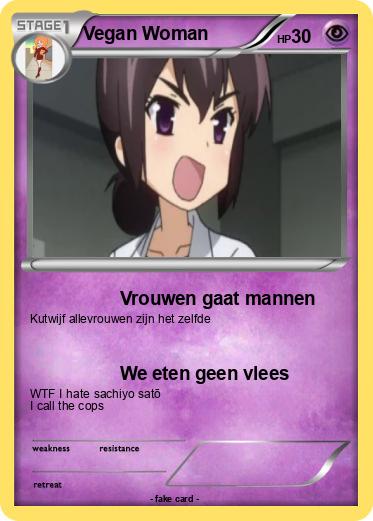 Pokemon Vegan Woman