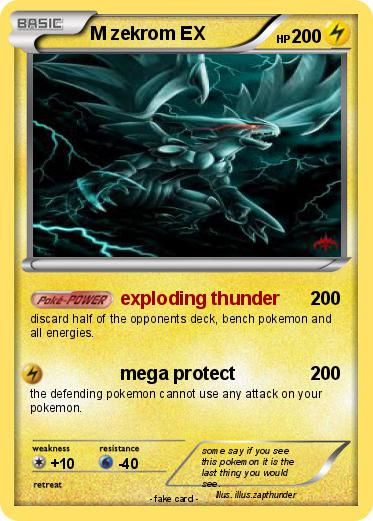 Pokemon M zekrom EX