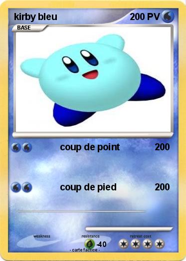 Pokemon kirby bleu