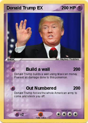 Pokemon Donald Trump EX