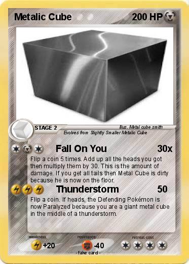 Pokemon Metalic Cube