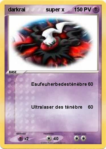 Pokemon darkrai              super x