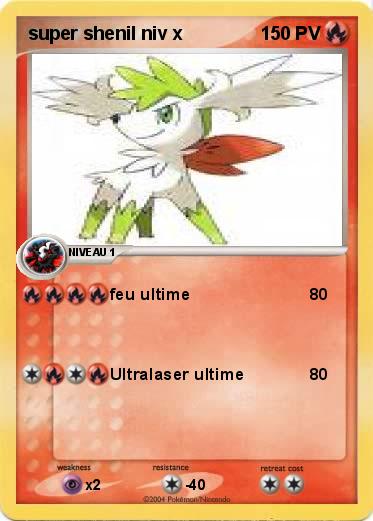 Pokemon super shenil niv x