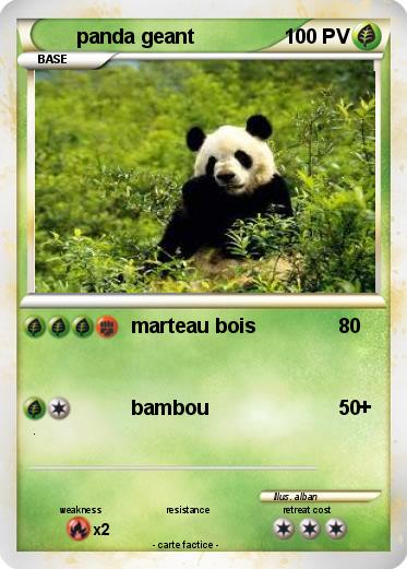 Pokemon panda geant