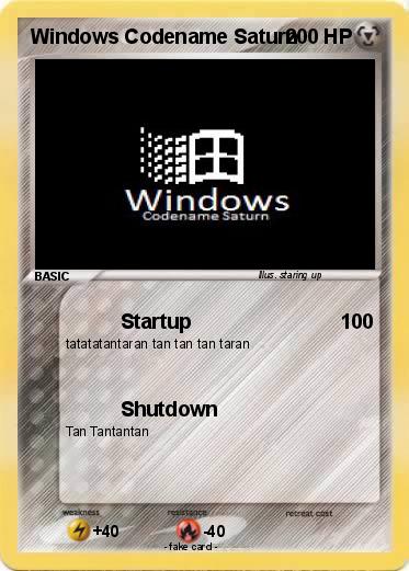 Pokemon Windows Codename Saturn