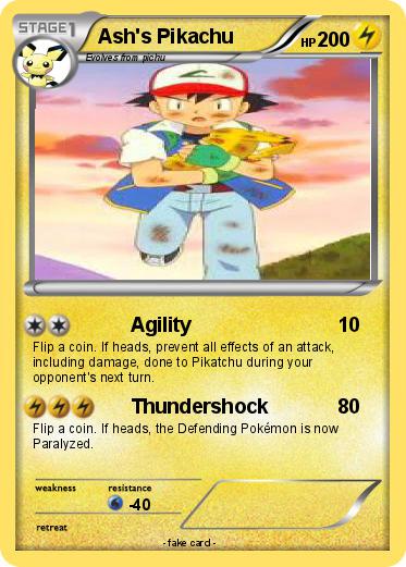 Pokemon Ash's Pikachu