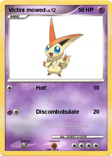 Pokemon Victini mowed