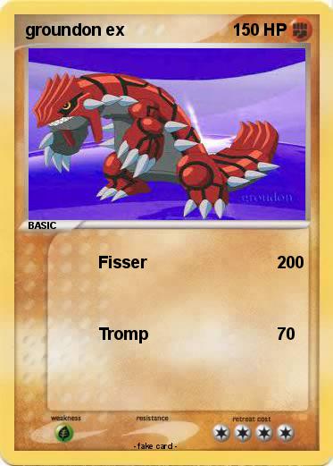 Pokemon groundon ex