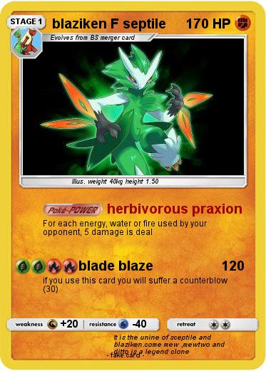 Pokemon blaziken F septile