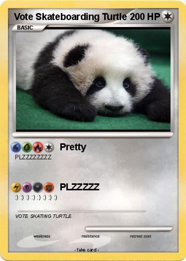 Pokemon Vote Skateboarding Turtle