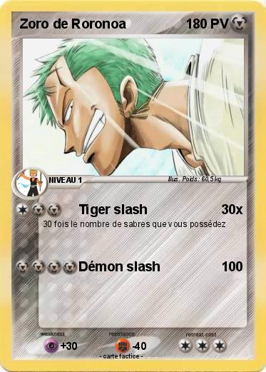 Pokemon Zoro de Roronoa