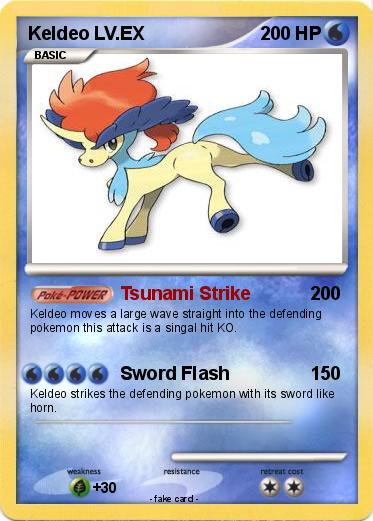 Pokemon Keldeo LV.EX