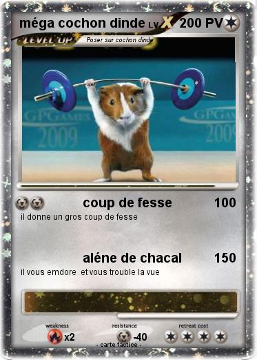 Pokemon méga cochon dinde