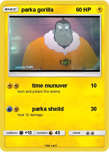 Pokemon parka gorilla