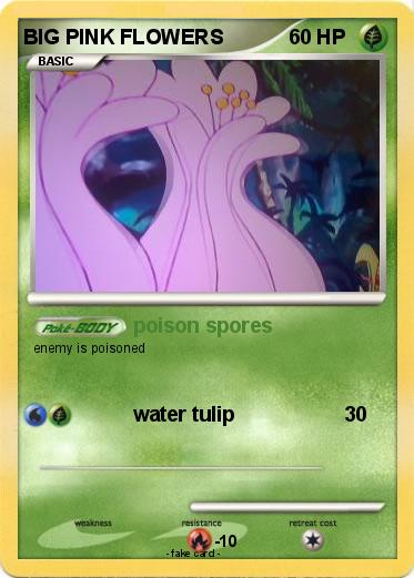 Pokemon BIG PINK FLOWERS