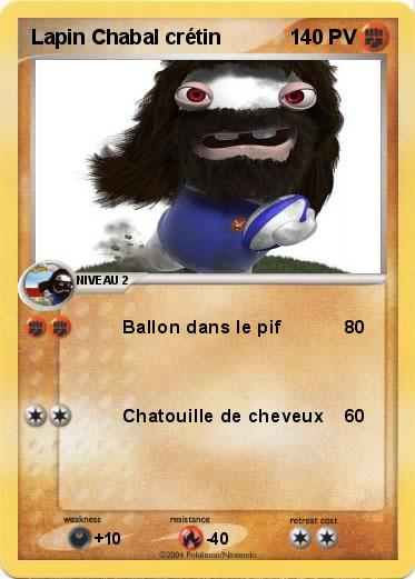 Pokemon Lapin Chabal crétin
