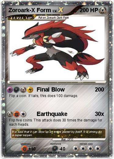 Pokemon Zoroark-X Form