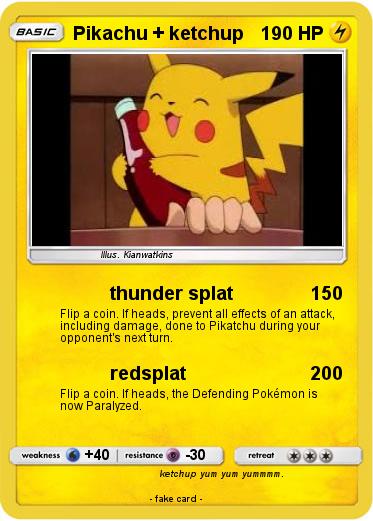 Pokemon Pikachu + ketchup