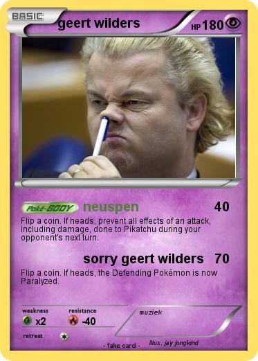 Pokemon geert wilders