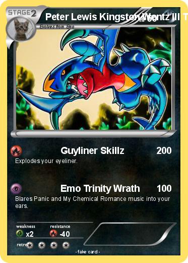 Pokemon Peter Lewis Kingston Wentz III The Emo Lord