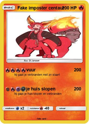 Pokemon Fake imposter centaur