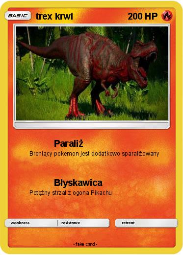 Pokemon trex krwi
