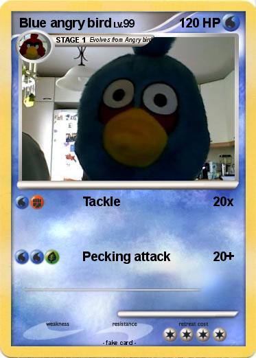 Pokemon Blue angry bird