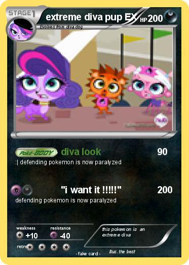 Pokemon extreme diva pup EX