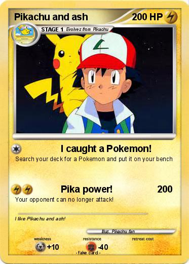 Pokemon Pikachu and ash